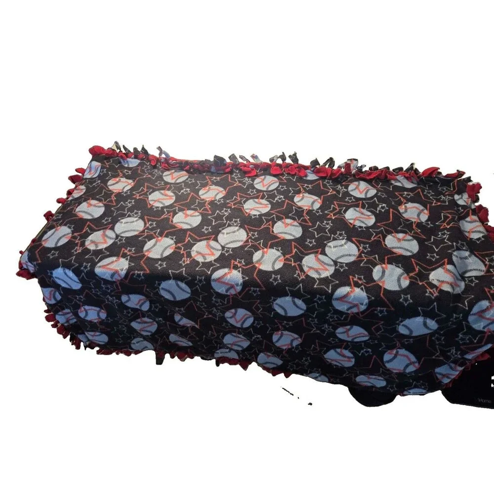 Baseball Fleece Throw Blanket Adult/Kids  All Seasons Handmade
